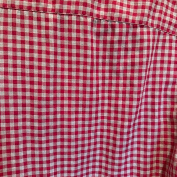Byron British Style, Tailored Fit, Mens Large, Red Gray Checked Shirt - Picture 5 of 5